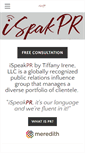 Mobile Screenshot of ispeakpr.com